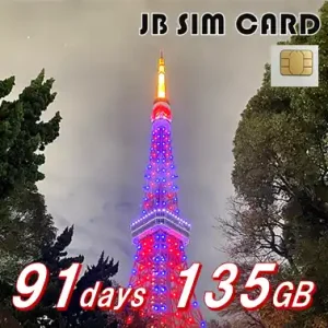 Prepaid SIM Card<br>91days 135GB