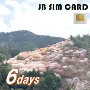 【JB SIM Card】6 days <br> After High-Speed+1Mbps Unlimited